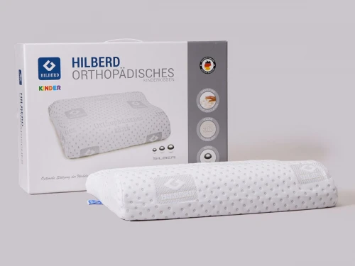 Подушка ортопедическая для сна детская HILBERD Kinderkissen 46х30х8,5-5см